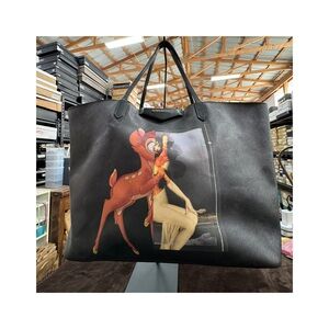 Givenchy Rare Tote Bag with Bambi Print and identical pouch inside.